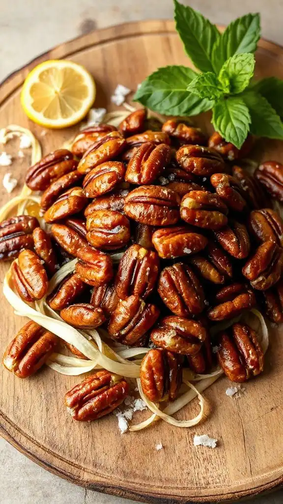 crunchy nutty lemon snack