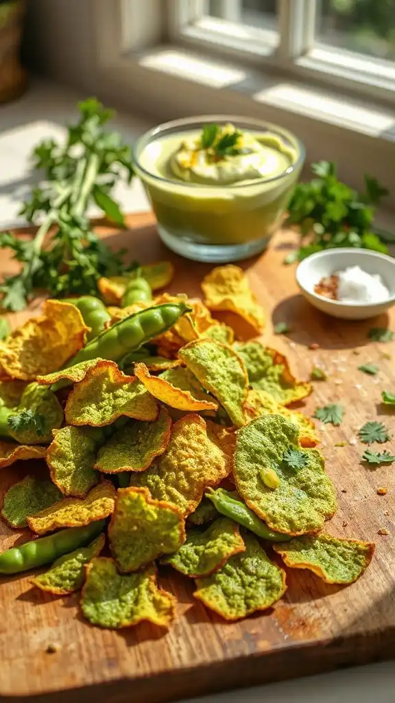 crunchy pea chips recipe