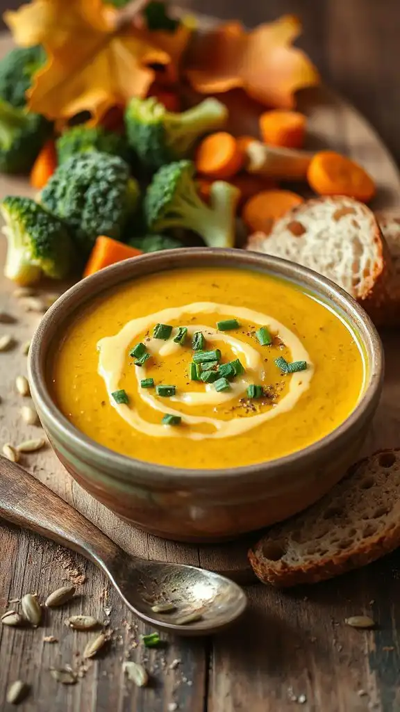 curried broccoli cheddar soup