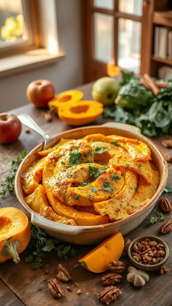curried butternut squash gratin