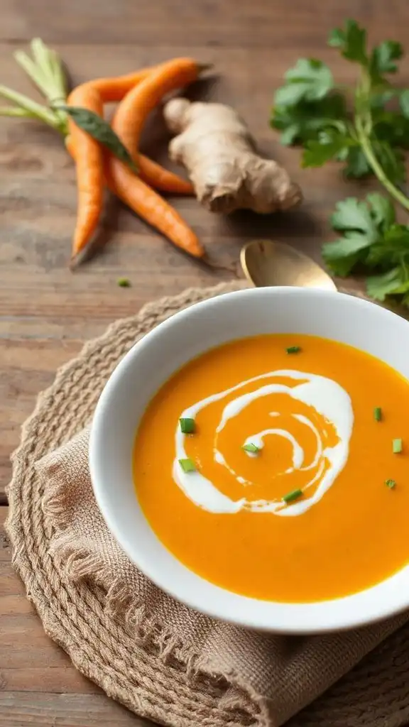 curried carrot ginger soup