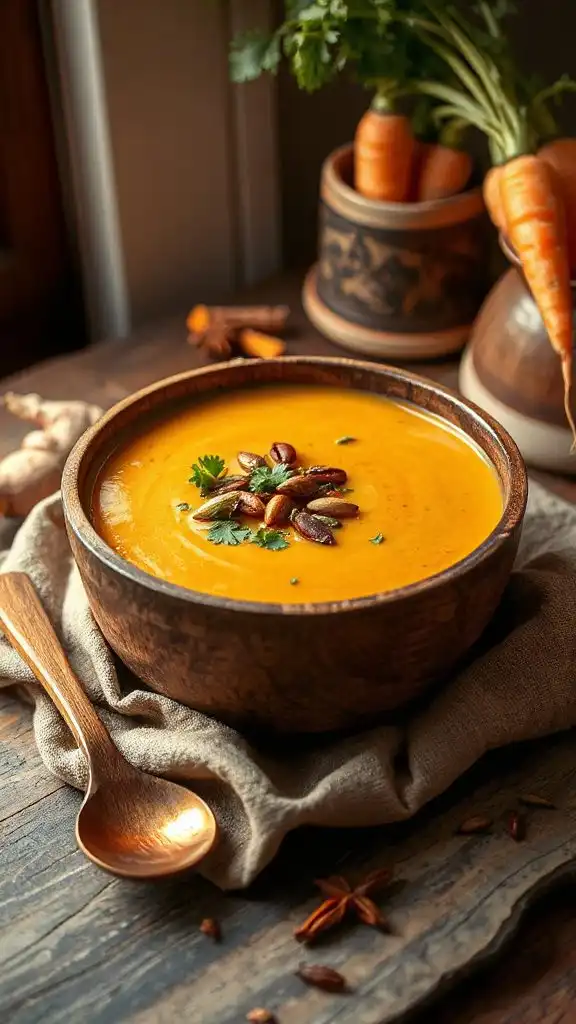 curried carrot ginger soup curried carrot ginger soup