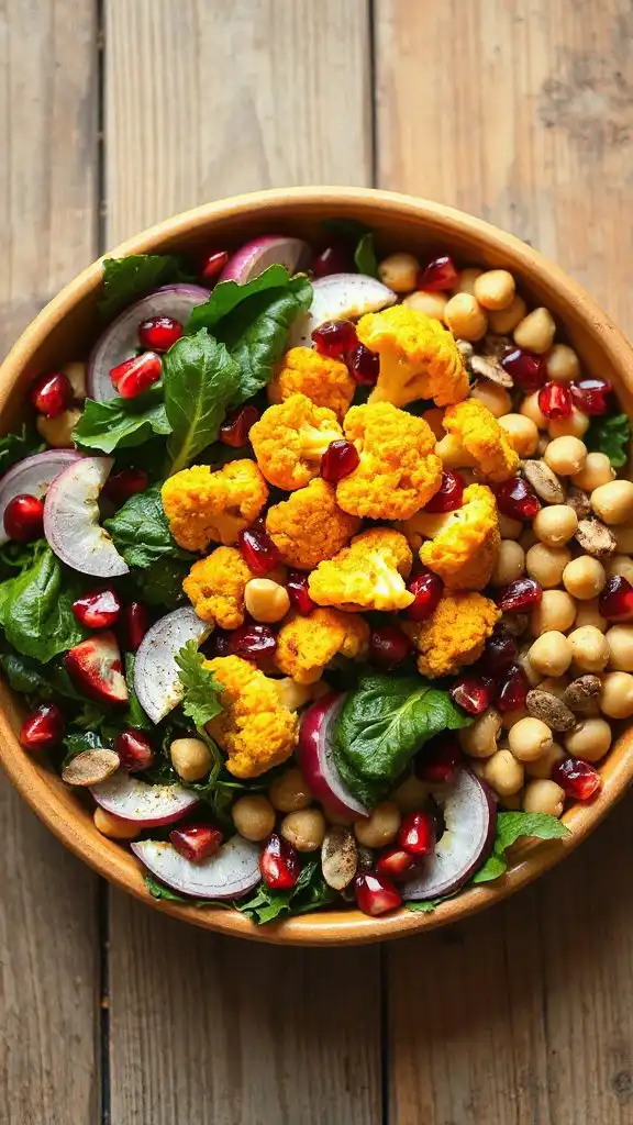 curried cauliflower chickpea bowl curried cauliflower chickpea bowl