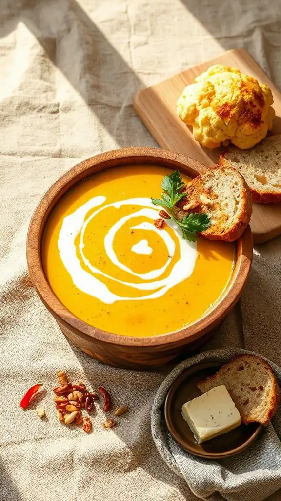 curried cauliflower soup recipe