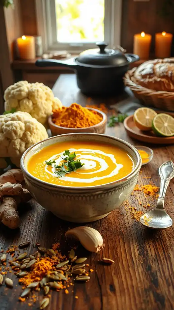 curried cauliflower soup recipe