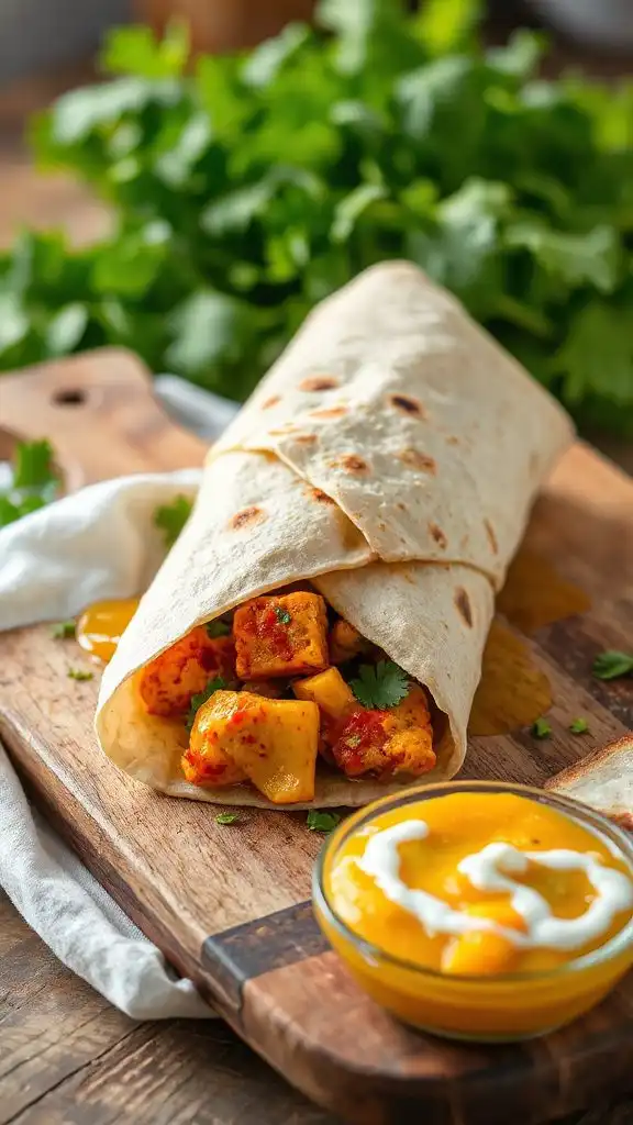 curried chicken wrap recipe