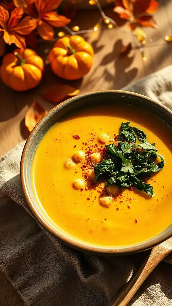 curried chickpea kale soup