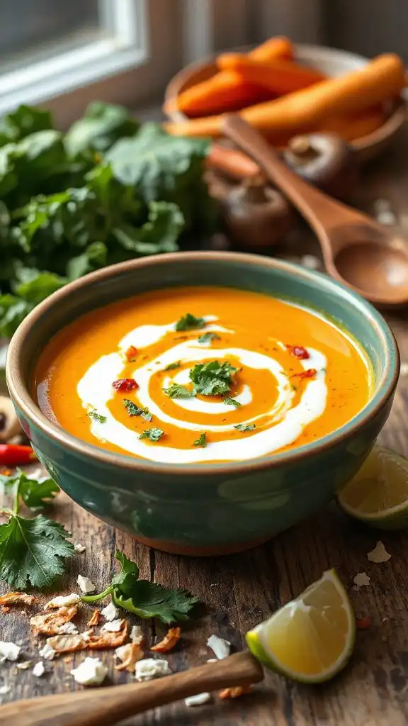 curried coconut sweet potato soup