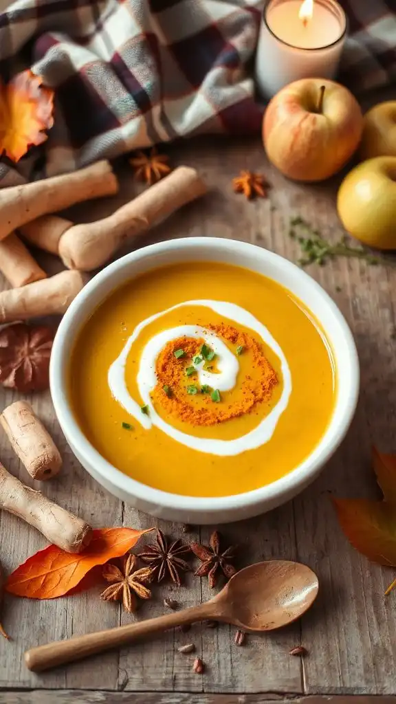 curried parsnip apple bisque
