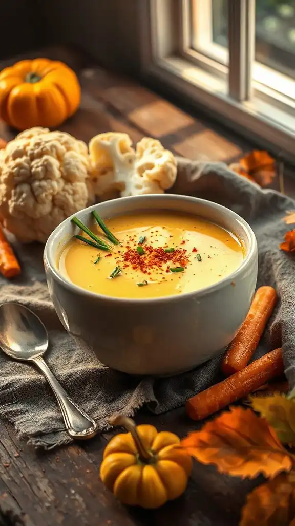 dairy free cheesy cauliflower soup dairy free cheesy cauliflower soup