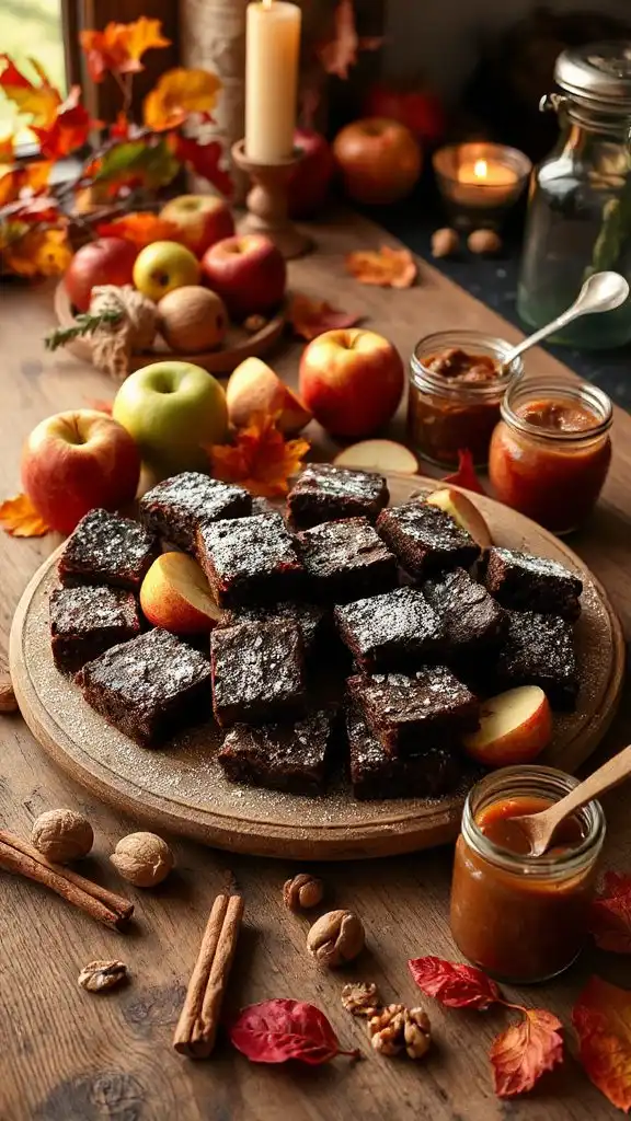 decadent apple butter brownies