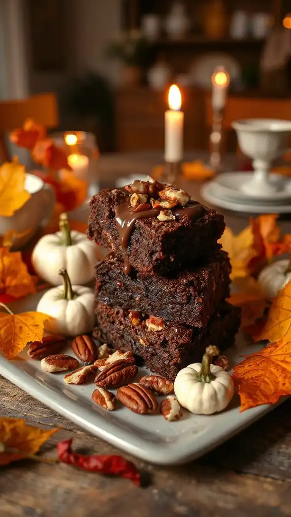 decadent chocolate pecan brownies