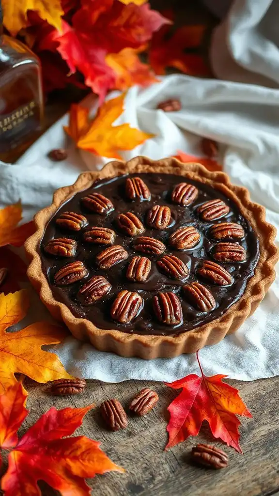decadent chocolate pecan pie