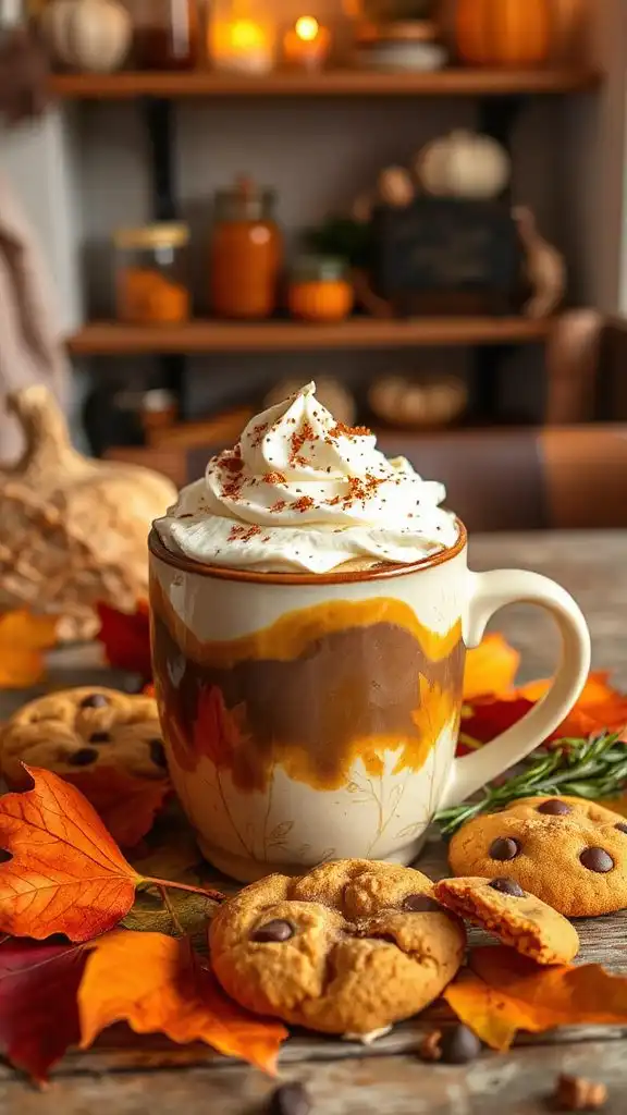 decadent fall inspired coffee drink decadent fall inspired coffee drink