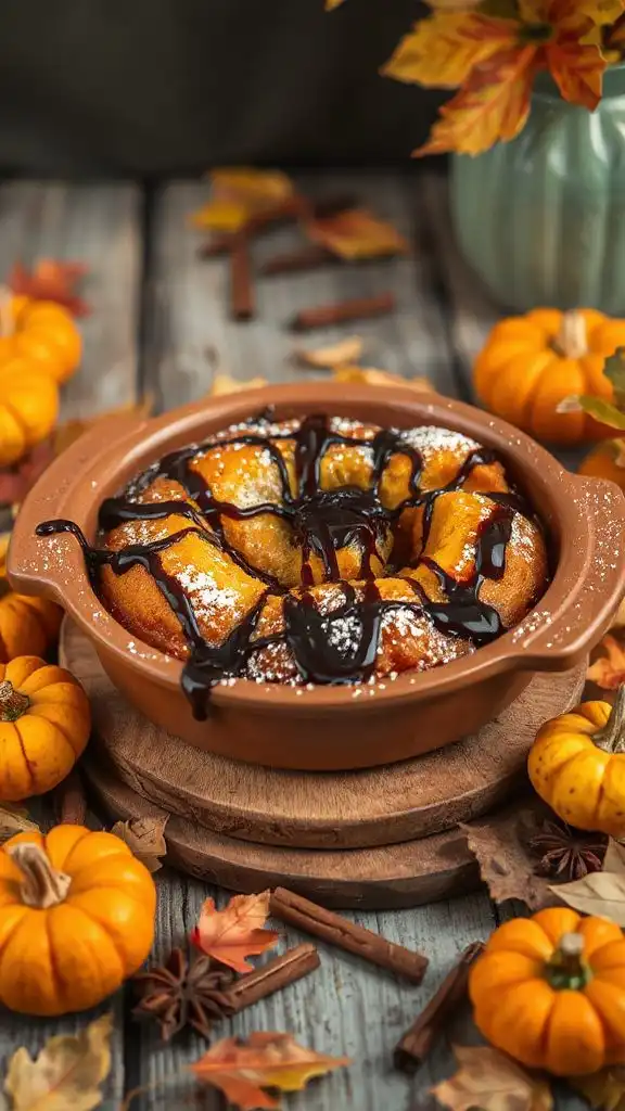 decadent pumpkin chocolate dessert