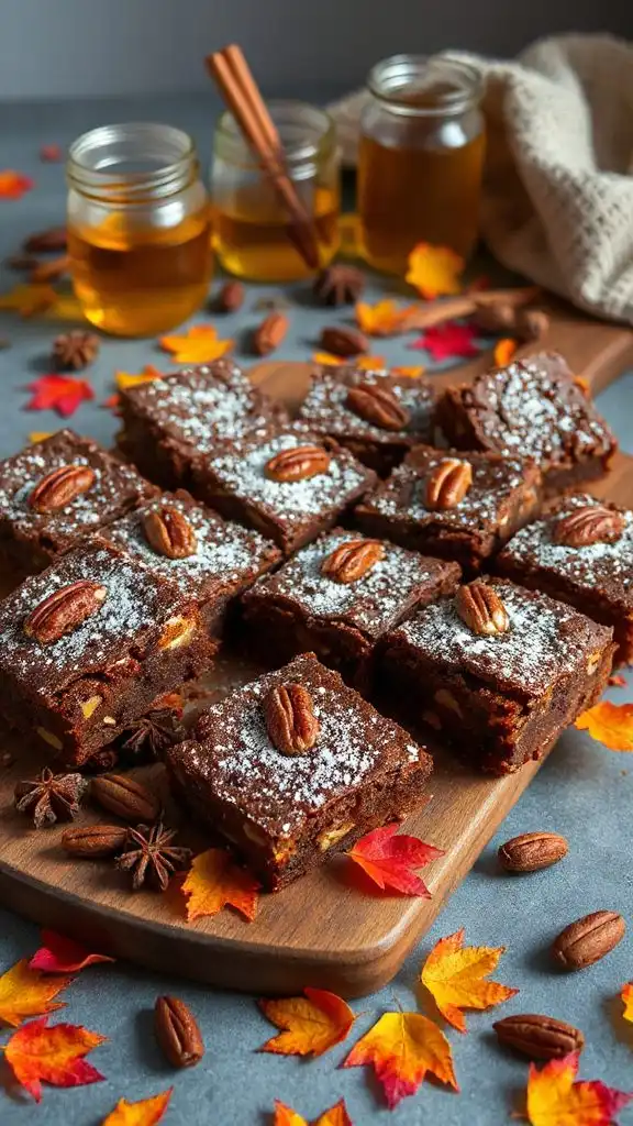 decadent spiced maple brownies decadent spiced maple brownies