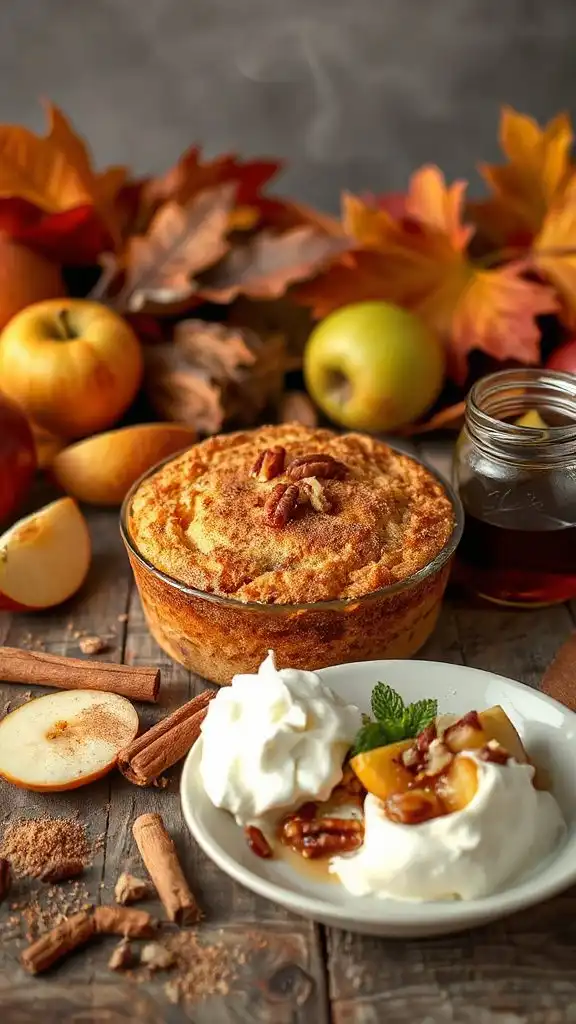 delicious apple bread pudding