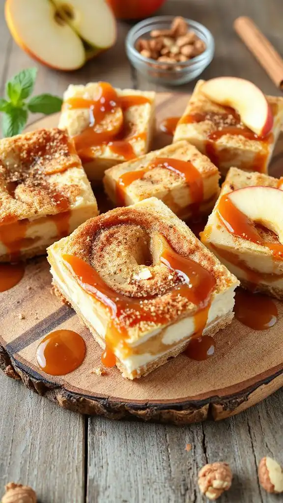 delicious apple cheesecake bars