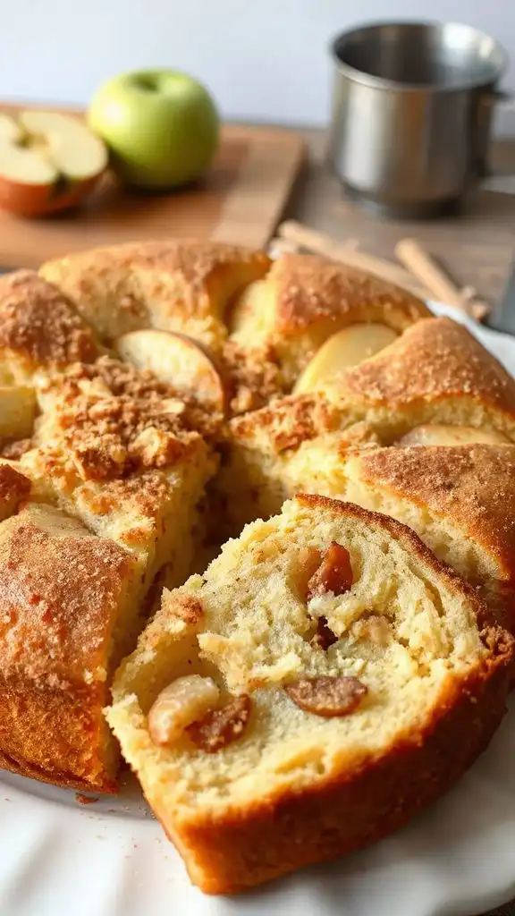 delicious apple coffee cake