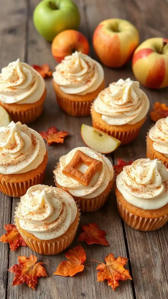 delicious apple pie cupcakes