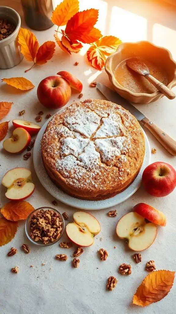 delicious autumn apple cake