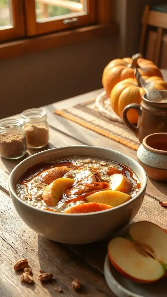 delicious caramel apple oatmeal