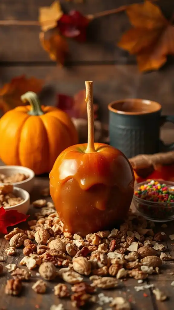 delicious caramel coated apples