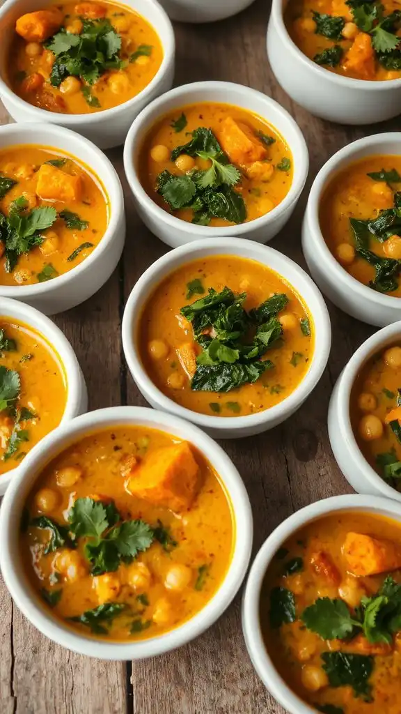 delicious chickpea and vegetable soups