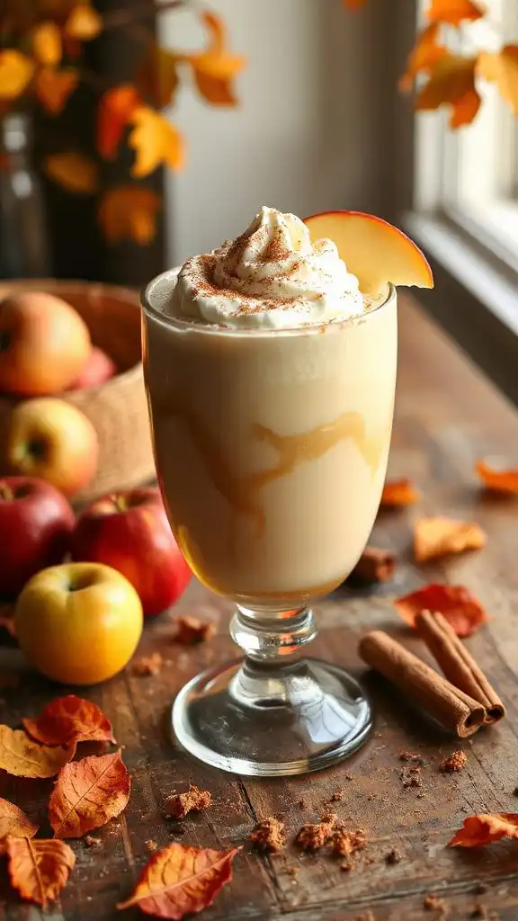 delicious creamy apple smoothie