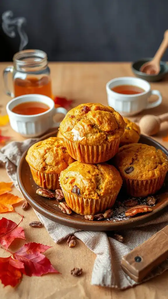delicious fall pumpkin muffins