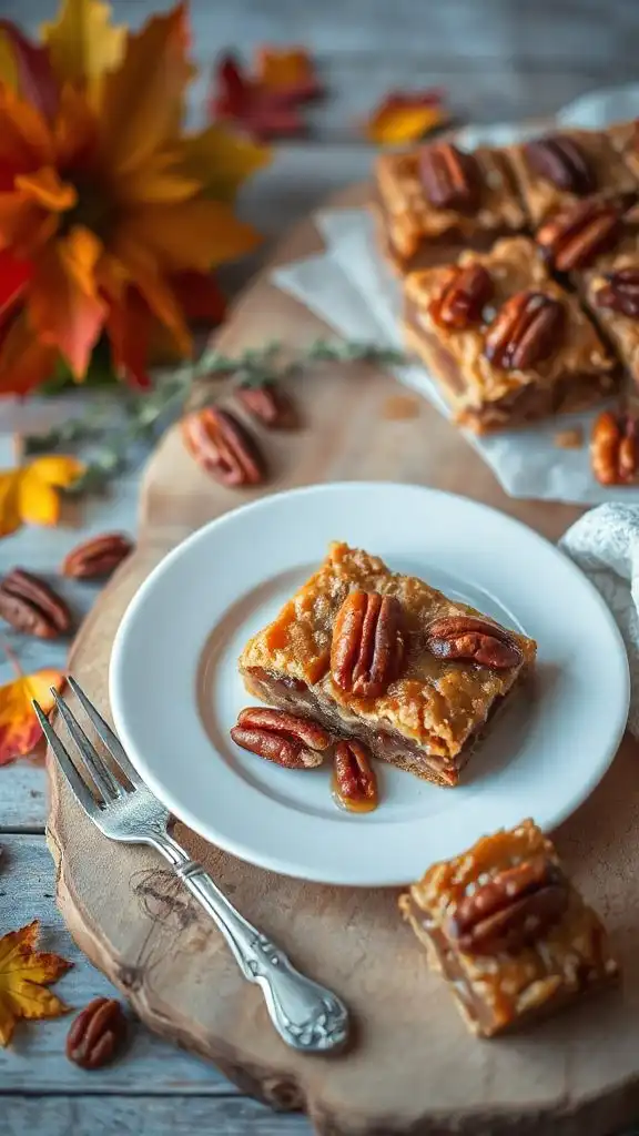 delicious gluten free pecan bars