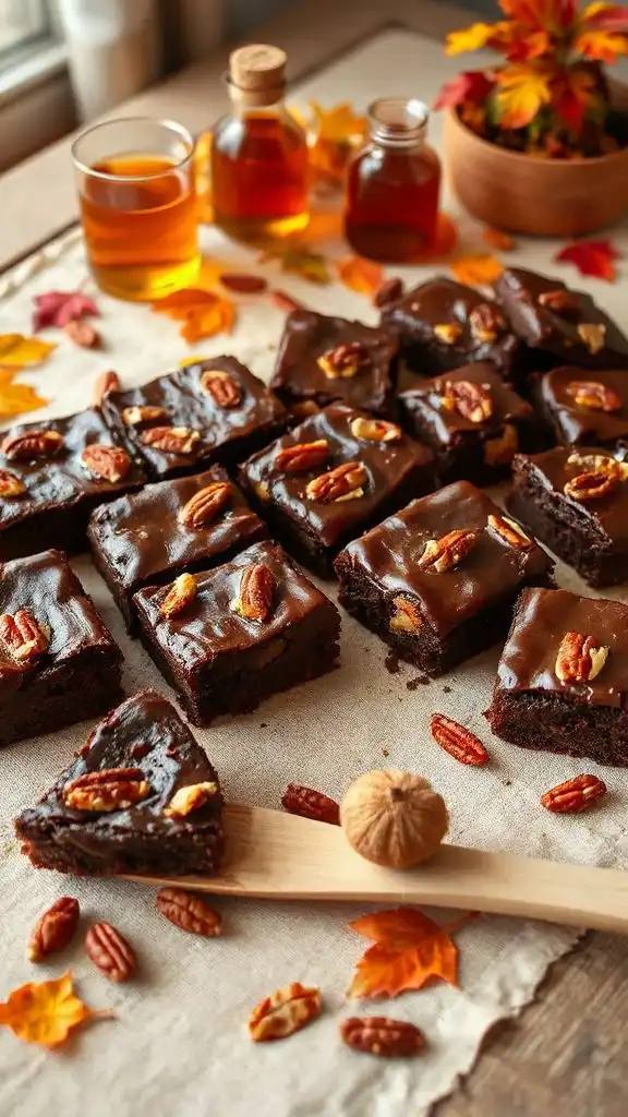 delicious maple infused brownies
