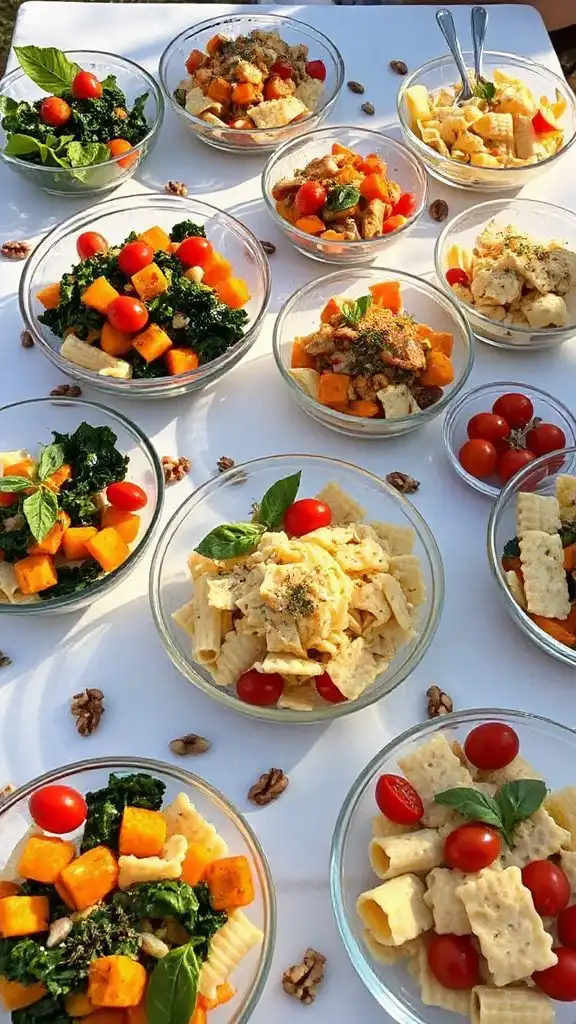 delicious pasta salads assortment