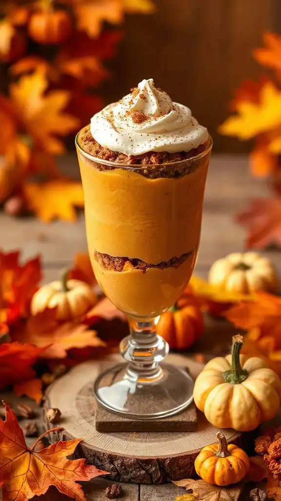 delicious pumpkin cream parfait