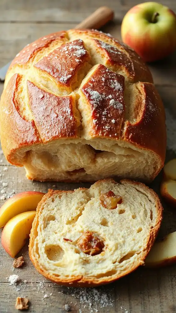 delicious sourdough apple bread