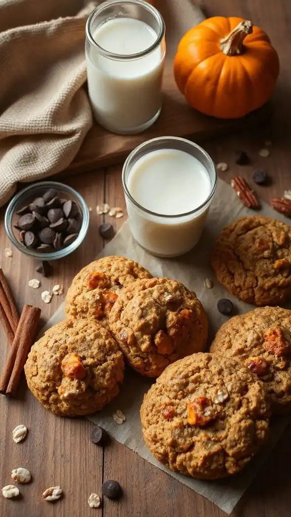 delicious spiced pumpkin cookies