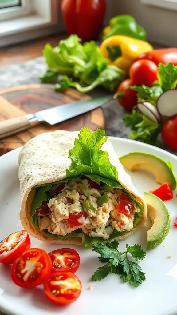 delicious tuna salad wraps