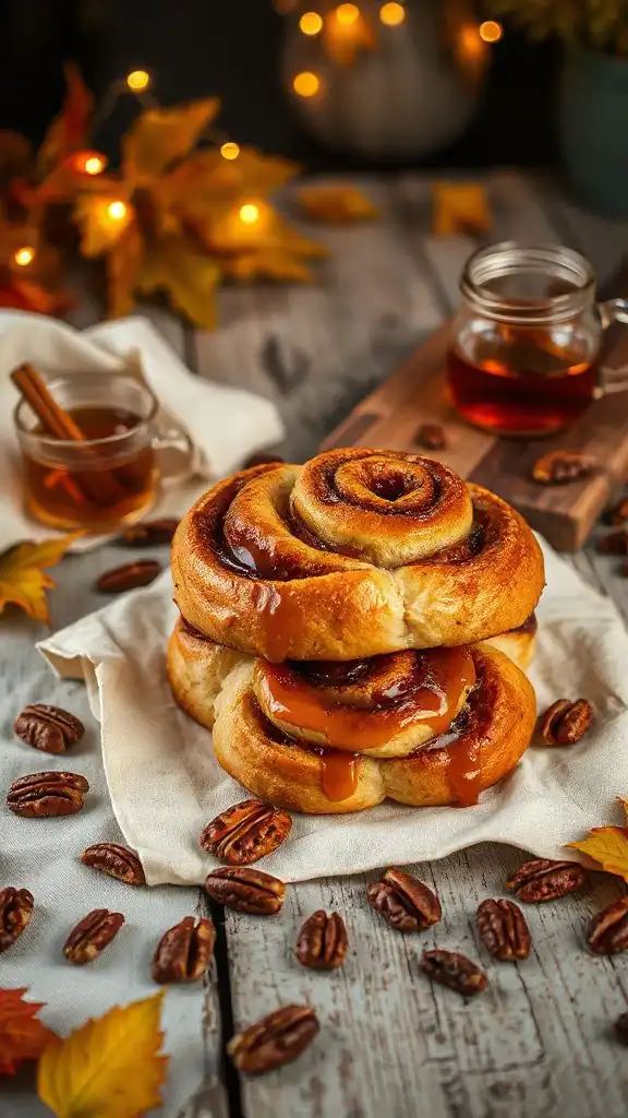 delightful maple cinnamon rolls