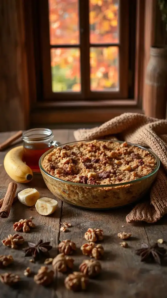 delightful walnut maple crumble