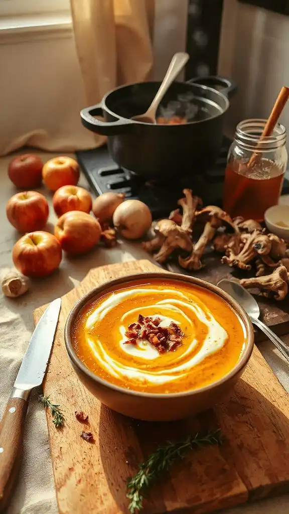 earthy apple mushroom delight
