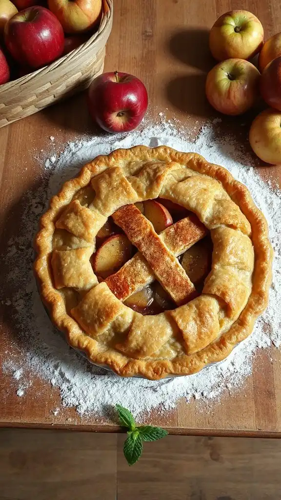 easy seven step apple pie