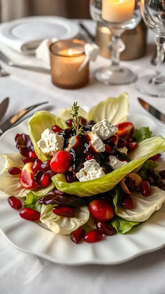 elegant endive goat cheese salad