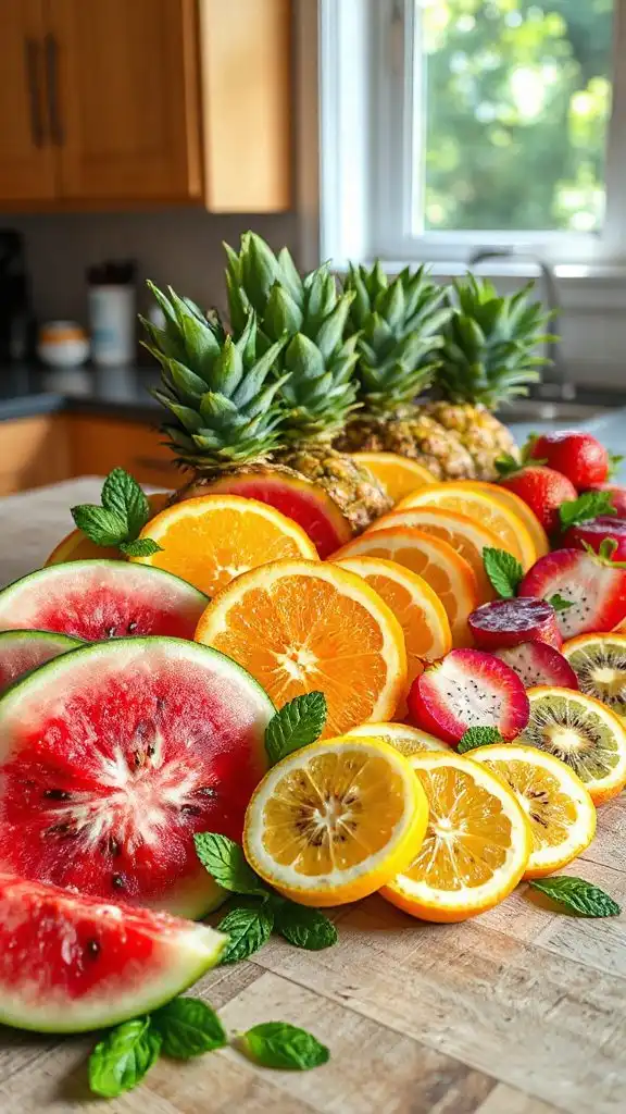 elegant fruit display arrangement