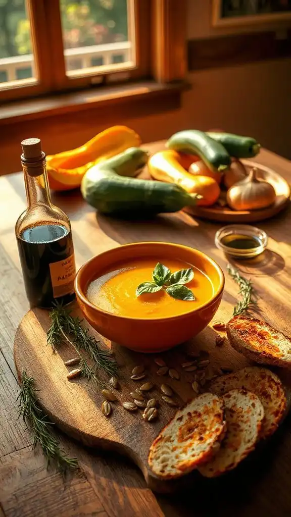 elevate soup with drizzle