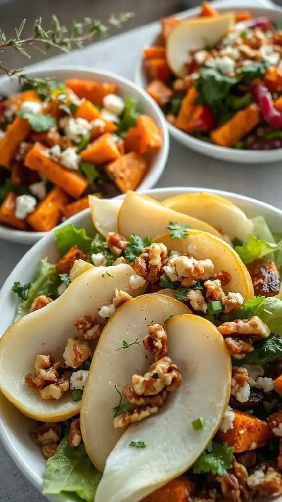 endive pear walnut salad