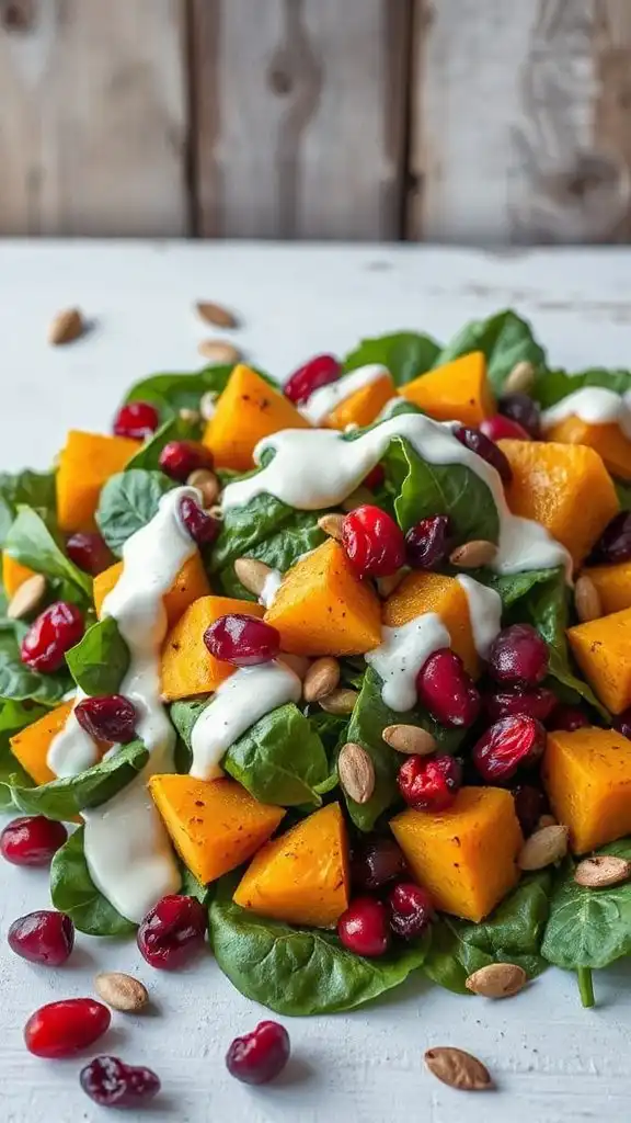 fall butternut squash salad
