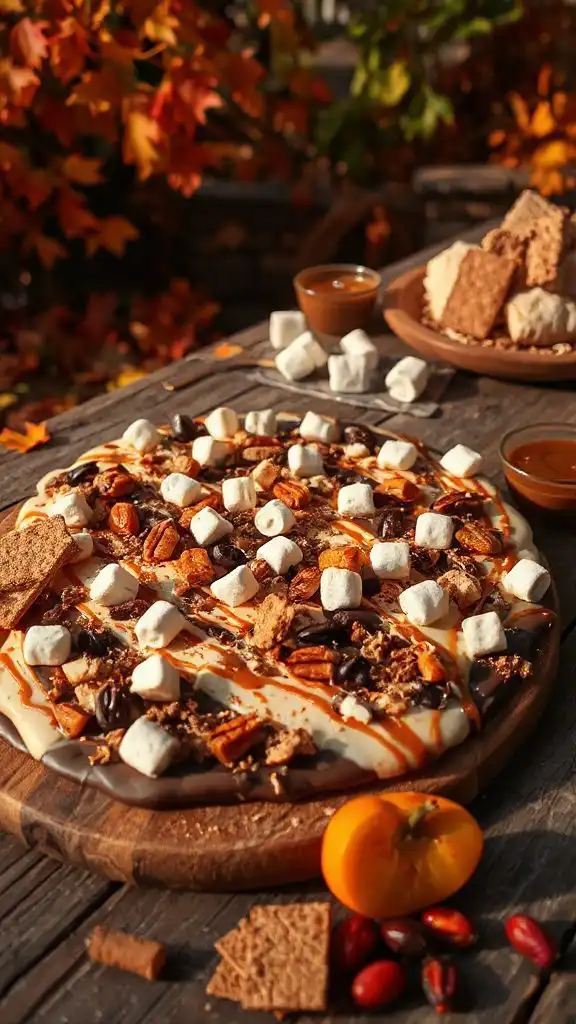 fall flavored s mores bark