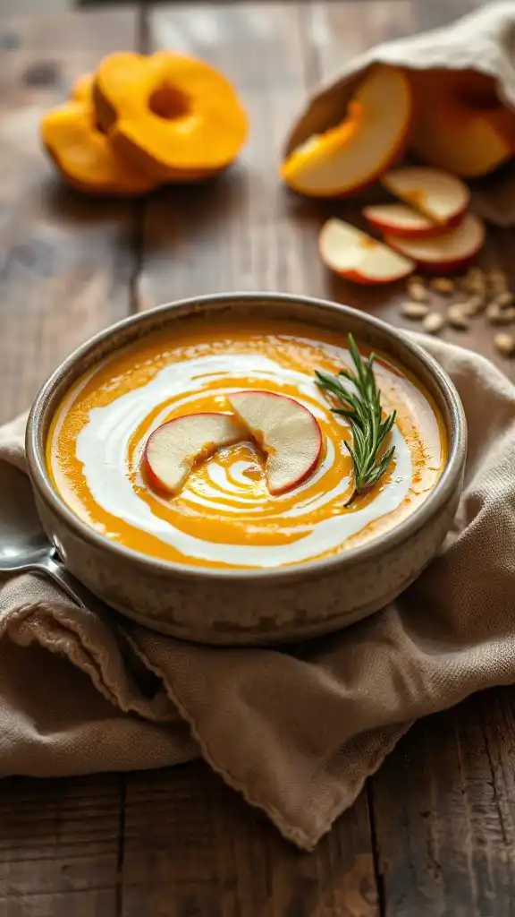 fall flavored squash apple soup fall flavored squash apple soup