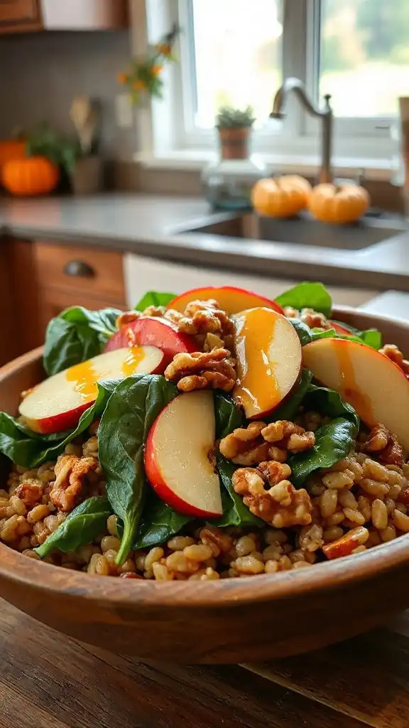 fall inspired farro salad recipe