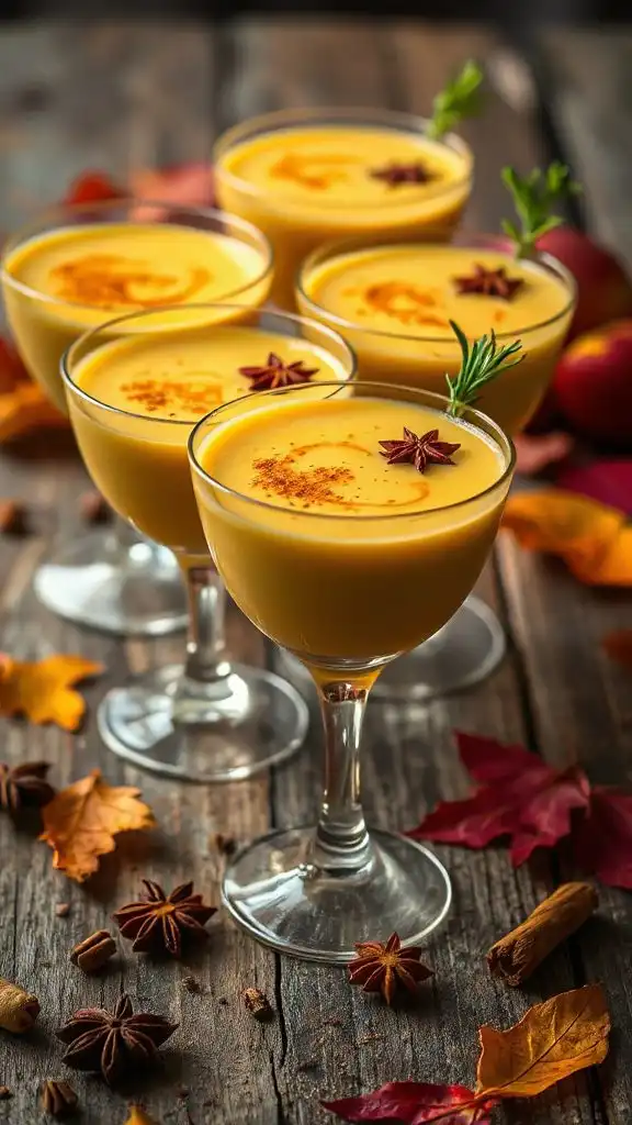 fall inspired golden milk cocktails